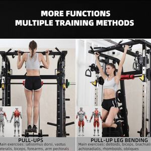 Máquina <span class=keywords><strong>Smith</strong></span> Multifuncional de Acero de Alta Calidad para Gimnasio <span class=keywords><strong>en</strong></span> Casa, Rack de Potencia Todo <span class=keywords><strong>en</strong></span> Uno, Capacidad de Carga de 700 kg, Personalizable - Product Image 6