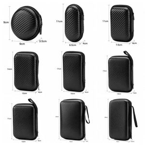 Estuche de Almacenamiento con Cierre de Cremallera EVA Personalizado de Fábrica, Bolsa de Transporte para Auriculares y Herramientas, Estuche Rígido Externo de Fibra de Carbono - Product Image 2