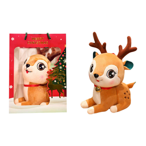 Set Mainan Boneka Natal Grosir Santa Rusa Kutub Boneka Imut Bantal Pohon Natal Lipat Hadiah Boneka untuk Dekorasi Natal - Product Image 6