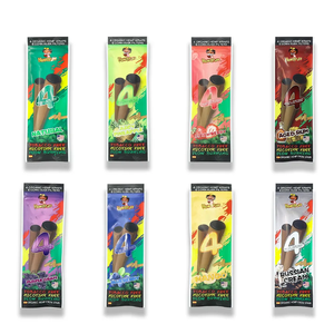 Honeypuff Brand Atacado Frutas Flavored Hemp Wraps Com Pontas De Rolamento Resealable Zip Pack Rolling Paper Acessórios - Product Image 4
