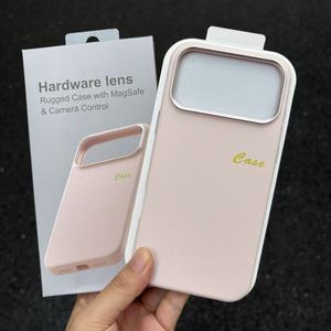 Étui magnétique de luxe en silicone liquide avec anneau métallique pour caméra, motif à pois 3D, coque souple pour iPhone 13 14 15 16 17 Pro Max - Product Image 1