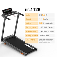 Caminadora Inteligente 2 en 1 con Pantalla LED, 12 Programas, Ultra Silenciosa, para Deportes y Uso Doméstico, con Inclinación Manual