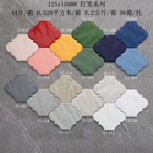 Azulejos de cerámica de estilo chino resistentes a los ácidos de 125*150mm, <span class=keywords><strong>Serie</strong></span> de Faroles, mosaico de madera de travertino <span class=keywords><strong>verde</strong></span>, azulejo de porcelana Exterior Natural - Product Image 2