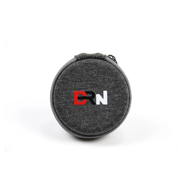 Venda quente Viagem Proteção Portátil Logotipo Personalizado Fone de ouvido sem fio Shockproof Mini Earbud Bag Round Wire Zipper Case