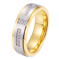 CHENG JEWELERS Bague rotative anti-anxiété pour homme en carbure de tungstène plaqué rhodium, style punk, bijou chapelet, 4mm-12mm, argent