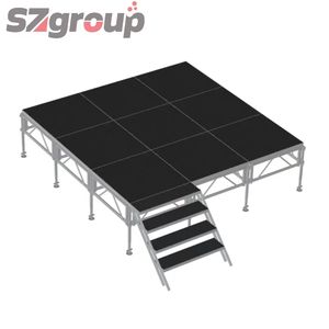 समायोज्य ऊंचाई एल्यूमीनियम मिश्र धातु संगीत कार्यक्रम चरण उच्च गुणवत्ता वाले ट्यूव प्रमाणित प्रतिस्पर्धी मूल्य चीनी निर्माण प्रत्यक्ष - Product Image 2