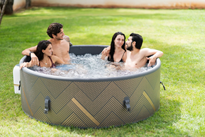Piscine gonflable portable Drop Stitch, <span class=keywords><strong>jacuzzi</strong></span> gonflable rond classique, spa à bulles, baignoire - Product Image 3
