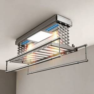 Drying and sterilization multifunctional silent balcony embedded electric lifting clothes rack - Product Image 2