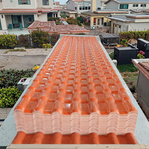 Tegola Sintetica Moderna Gongli in <span class=keywords><strong>PVC</strong></span>, Doppia Romana, Realizzata a Macchina, Resistente al Calore ASA, Ignifuga, Anti-UV, Garanzia 5+ Anni, per Tetti di Ville - Product Image 1