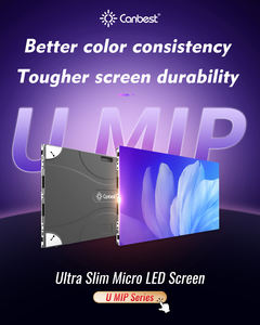 Canbest Ultra Thin MIP 16:9 P0.9 Home Cinema Micro Led Video Wall <strong>Command</strong> Center Led <strong>Display</strong> Screen for Broadcasting Studio - Product Image 2