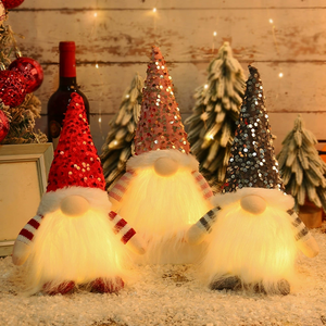 <b>Christmas</b> Doll Elf Gnome with Led Light Decorations for Home Xmas Navidad New Year 2023 <b>Christmas</b> Children's <b>Gifts</b> - Product Image 1