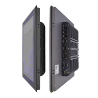 Computadora Industrial Todo en Uno sin Ventilador de 15 Pulgadas, Celeron J4125 I5 8259U I7 8560U, Win10 Linux, Panel PC IP65 Resistente al Agua, Pantalla Táctil