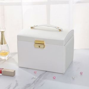 Boîte à bagues Shopify pour boucles d'oreilles et bijoux Boîte à bijoux personnalisée en cuir PU - Product Image 4