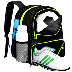 Sac à dos de sport unisexe à grande capacité, imperméable, à motif géométrique, antivol, pour le basketball, avec rangement pour ballon - Product Image 4