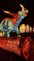 Lanterne de dinosaure LED personnalisée pour les événements nocturnes au zoo et aux parcs à thème