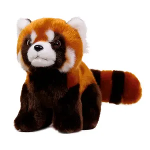 Simulazione di vendita calda panda rosso peluche animali morbidi giocattoli ODM/OEM pupazzo di Panda rosso orso peluche bambole di animali