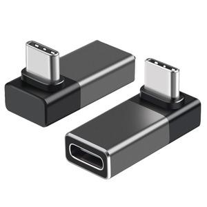 ประเภท C ถึง USB 4 ตัวเชื่อมต่อแบบมุมฉากชายหญิง 90 องศา 40G อะแดปเตอร์ขยายธันเดอร์โบลท์ 4 สำหรับโทรศัพท์และคอมพิวเตอร์ - Product Image 1