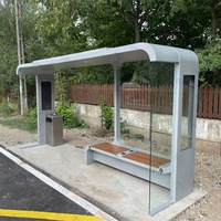 Haute qualité chine gros arrêt de bus chaise LED boîte à lumière 12V consommation d'énergie forme rectangle verre trempé acier matériel