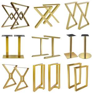 औद्योगिक डाइनिंग टेबल टेबल टेबल टेबल के लिए इस्तेमाल किया जाने वाला सोने की धातु की टेबल पैर भारी ड्यूटी और सुपर मजबूत लोड-असर कॉफी टेबल टेबल टेबल टेबल टेबल टेबल टेबल लेग - Product Image 1