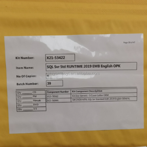 Pack <span class=keywords><strong>DVD</strong></span> d'activation en ligne de l'édition standard d'Origin SQL Server 2019, CAL Core illimité, version anglaise, en stock - Product Image 1