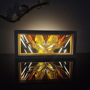 ชุดไฟแกะสลักกระดาษอนิเมะที่กำหนดเอง3D ไฟกลางคืนกรอบ <span class=keywords><strong>Kakashi</strong></span> Zorro ABS กล่องไฟอะนิเมะของขวัญที่ดีที่สุดสำหรับเพื่อน - Product Image 2