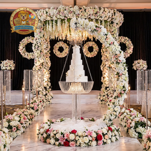 Soporte de Acero Inoxidable para Decoraciones de Bodas, Navidad, Halloween, Accesorios para Cabina de Fotos, Decoración <span class=keywords><strong>del</strong></span> Hogar, Soporte para Flores - Resistente a los Rayos UV - Product Image 5