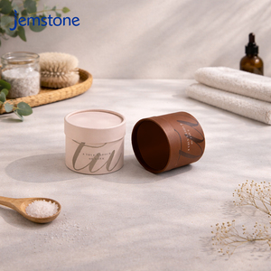 Envases de Cartón Kraft Reciclables Impresos Personalizados para Cremas para el Cuidado de la Piel, Cilindros de Papel para Velas, Té, Sales de Baño - Product Image 5