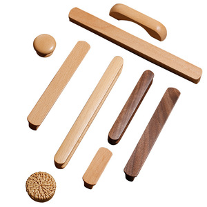 LGEDIS Solid Wood <b>Cabinet</b> Handles Bar Shape Minimalist Design For Drawer Door Furniture Handle Durable Polished Finish - Product Image 3