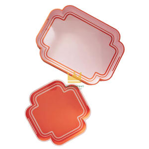 Bandeja de Servir Ovalada de Madera MDF Ecológica Hecha a Mano con Diseño Elegante y Asa, Venta al por Mayor a Granel desde Vietnam - Product Image 4