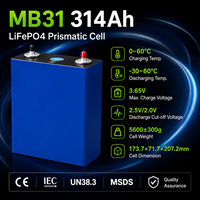 Stock d'entrepôt UE Grade A MB31 3.2V 314Ah Cellule de batterie LiFePO4 pour stockage d'énergie solaire Pologne Allemagne Livraison en 3-7 jours