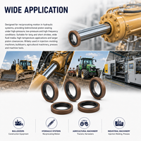 Anillo compuesto de PTFE y bronce para sello de pistón Factory Mais OK, con energizador de NBR y FKM, para cilindros hidráulicos, proveedor de almacén, en stock