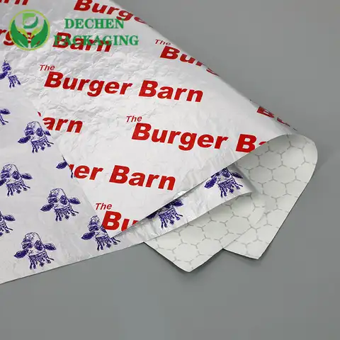 Hamburger Foil Silver Foil hamburger papier d'emballage