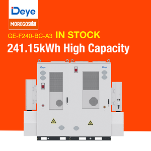 Armoire de stockage d'énergie commerciale Deye GE-F240 autorisée, batterie LiFePO4 241 kWh, système BESS intelligent <span class=keywords><strong>6D</strong></span> sécurisé refroidi par air, fournisseur MOREGO - Product Image 2