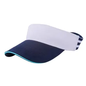 bulk sale golf high-end elastic back closure durable lightweight sun visor hat plastic buckle