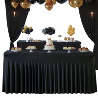 Nappe rectangulaire de style jupe, épaisse, anti-poussière, en polyester, faite à la main, pour usage domestique, de style européen et américain