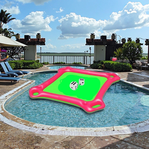 Tavolo da Poker Gonfiabile Galleggiante per 4 Persone con Sedie Comode, <span class=keywords><strong>Gonfiabili</strong></span> Pubblicitari Durevoli, Giocattolo Gonfiabile - Product Image 5