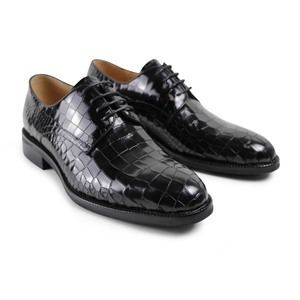 Chaussures Derby de Luxe DRACONIS pour Hommes, Motif Crocodile, en Cuir Véritable, Chaussures Habillées d'Affaires, Chaussures Formelles Premium, Chaussures Arabes - Product Image 4