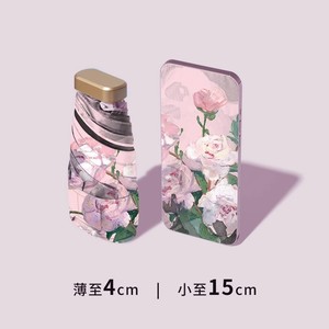 Mini SPF 50+ UV Protection Capsule Umbrella 5-Fold Manual Open Sun Rain Umbrella For Travel Women - Product Image 3