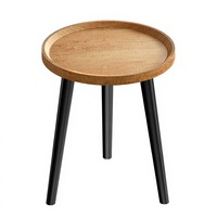 Table console ronde portable, petite table en bois, entrée, salon, chambre, bureau, salle d'étude, design moderne, rangement