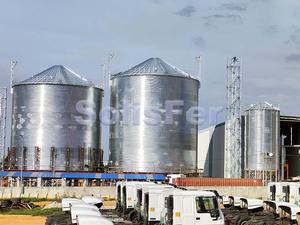 Silo de stockage de riz en acier de 3000 tonnes avec certification ISO et fond trémie pour le stockage des céréales - Product Image 5