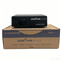 Boîtier TV satellite 4K avec décodage H.265 DVB S2 + DVB C/T2 zgemma h8.2h se CA