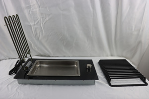 Parrilla de Barbacoa Integrada de 30 cm/11.8 Pulgadas, con Control de Regulación de Energía, Panel de Vidrio Negro y Estante - Product Image 4