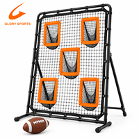 Filet d'entraînement portable pour lanceur de football américain à 5 poches, pour l'entraînement de la précision de la passe, avec logo personnalisé OEM