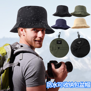 Bucket Hat For Men And Women Polyester Quick Dry Waterproof Sun Protection Outdoor Hiking Hat In Black Military Green Navy Blue - Product Image 5