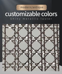 Maille décorative métallique intercrimpeuse BD-6215, motif luxueux, revêtement bronze, <span class=keywords><strong>pour</strong></span> accent <span class=keywords><strong>de</strong></span> plafond <span class=keywords><strong>de</strong></span> salle <span class=keywords><strong>de</strong></span> concert - Product Image 1