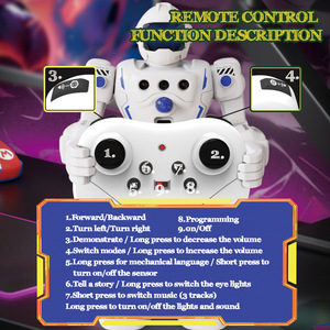 Mechanical Cop Programming <b>Robot</b> Voice Children's <b>Remote</b>-<b>Controlled</b> Toy Intelligent <b>Robot</b> - Product Image 5