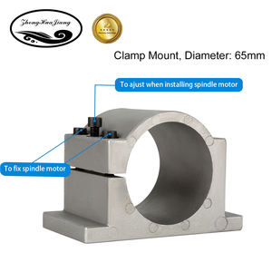 Moteur de broche CNC refroidi par eau à faible bruit Zhong Hua Jiang ER11 1,5 kW 65 mm 110 V/220 V avec kit VFD, pompe à eau, couple de 1,2 Nm, vitesse maximale de 24 000 tr/min - Product Image 5