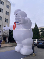 Modèle de personnage d'homme de guimauve de marine gonflable géant blanc pour la décoration publicitaire