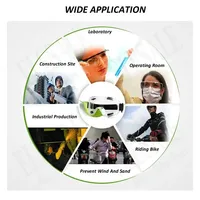 Lunettes de sécurité transparentes pour charpentier, protection des yeux, anti-éclaboussures, résistantes aux chocs, lunettes de protection pour le travail