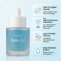 Sérum Visage Anti-Âge Pur au Cuivre Bleu GHK-Cu avec Peptides, Personnalisable avec Votre Logo et Marque Privée, Soin Facial GHKCU Snap 8